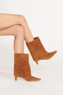 STAUD WALLY FOLDOVER BOOT   TAN Discount