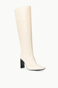 STAUD WALLY HIGH HEEL BOOT  CREAM BLACK CREAMBLACK Hot