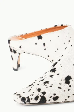 STAUD WALLY MULE BLACK & WHITE HAIRCALF BLACK&WHITEHAIRCALF