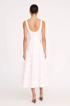 STAUD WELLS DRESS IVORY CHERRY BLOSSOM TOILE IVORYCHERRYBLOSSOMTOILE