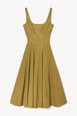 STAUD WELLS DRESS   KHAKI Sale