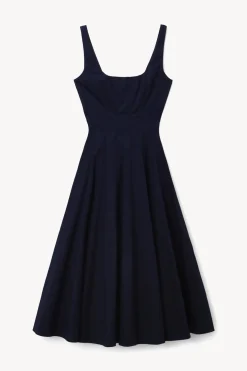 STAUD WELLS DRESS   NAVY Discount