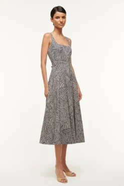 STAUD WELLS DRESS NAVY MOSAIC NAVYMOSAIC Best