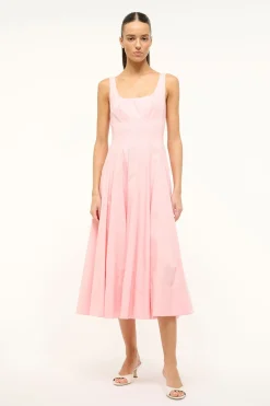 STAUD WELLS DRESS PEARL PINK PEARLPINK Best