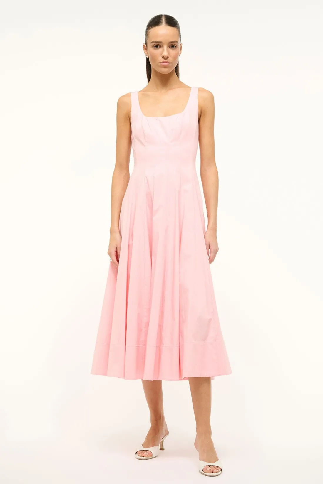 STAUD WELLS DRESS PEARL PINK PEARLPINK Best