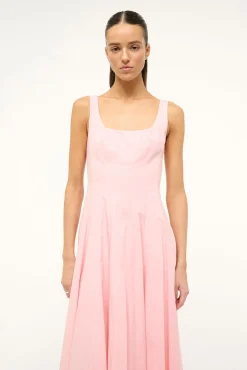 STAUD WELLS DRESS PEARL PINK PEARLPINK Best