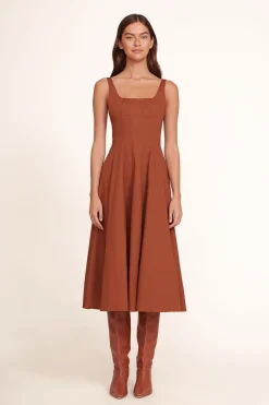 STAUD WELLS DRESS TAN Best