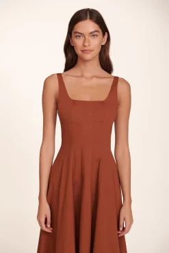 STAUD WELLS DRESS   TAN Best