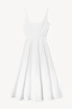 STAUD WELLS DRESS   WHITE Clearance