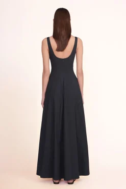 STAUD WELLS MAXI DRESS BLACK