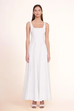 STAUD WELLS MAXI DRESS WHITE Outlet
