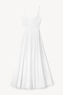 STAUD WELLS MAXI DRESS   WHITE Outlet
