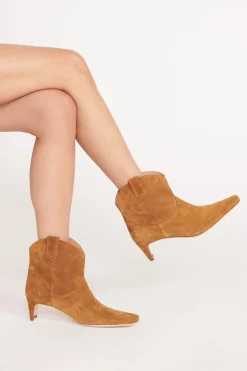 STAUD WESTERN WALLY ANKLE BOOT   TAN Outlet