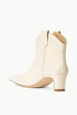 STAUD WESTERN WALLY ANKLE BOOT   CREAM Sale