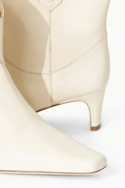 STAUD WESTERN WALLY ANKLE BOOT   CREAM Sale