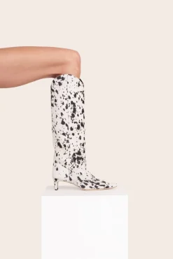 STAUD WESTERN WALLY BOOT BLACK & WHITE HAIRCALF BLACK&WHITEHAIRCALF Discount