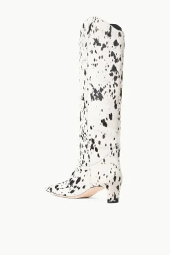 STAUD WESTERN WALLY BOOT BLACK & WHITE HAIRCALF BLACK&WHITEHAIRCALF Discount