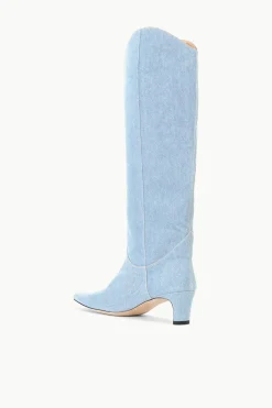 STAUD WESTERN WALLY BOOT  DENIM BLUE DENIMBLUE Hot