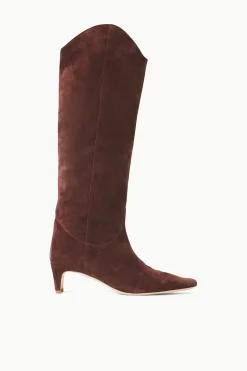 STAUD WESTERN WALLY BOOT  MAHOGANY SUEDE MAHOGANYSUEDE Discount