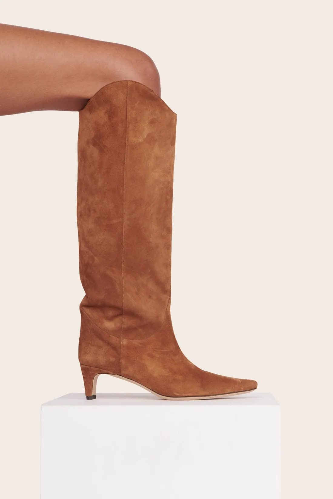 STAUD WESTERN WALLY BOOT TAN SUEDE TANSUEDE Discount