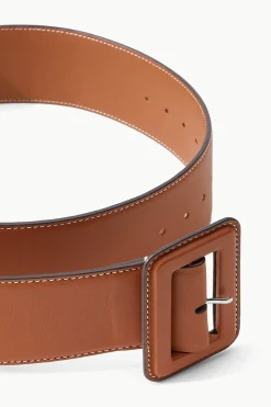 STAUD WIDE WAIST BELT   TAN Best