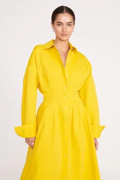 STAUD WINONA DRESS   HONEY New