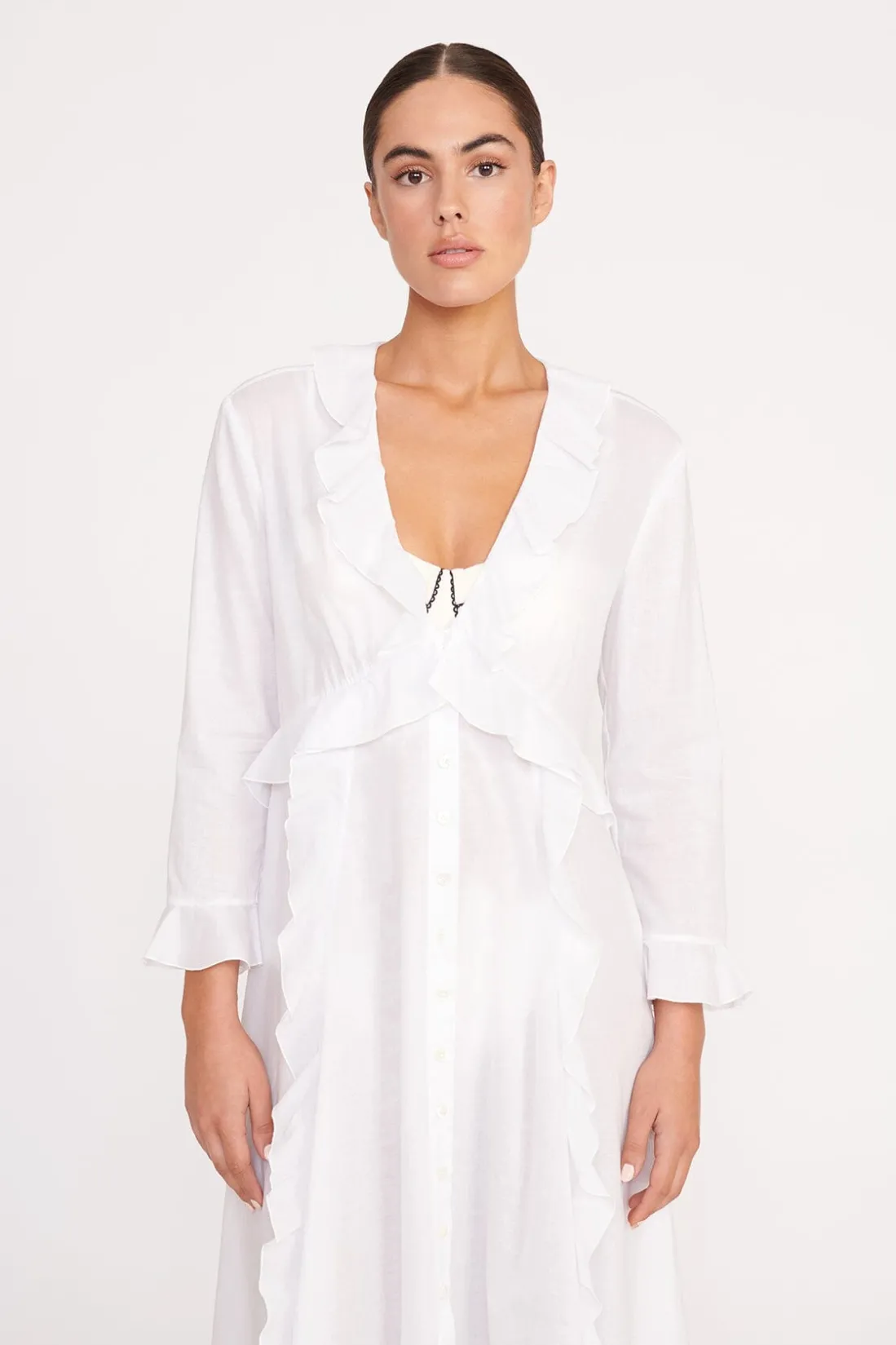 STAUD ZION DRESS WHITE Online