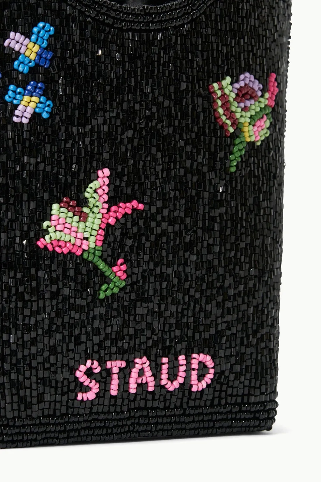 STAUD ZOE BEADED BAG FIRST BLOOM NIGHT FIRSTBLOOMNIGHT Hot