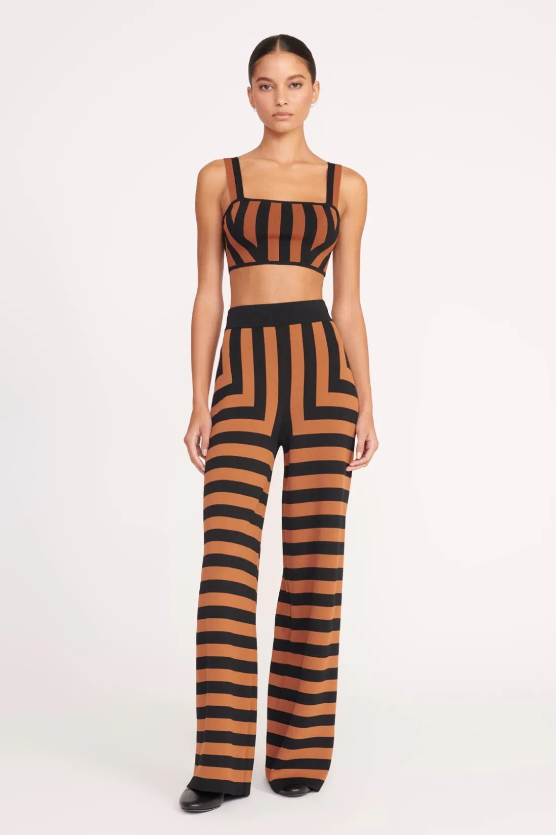 STAUD ZOLA TOP BLACK TAN SEASHORE STRIPE BLACKTANSEASHORESTRIPE Outlet