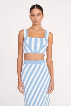 STAUD ZOLA TOP  BLUE SEASHORE STRIPE BLUESEASHORESTRIPE Clearance
